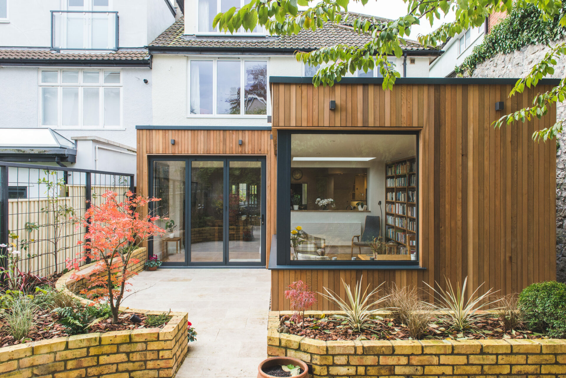 Contemporary timber clad extension