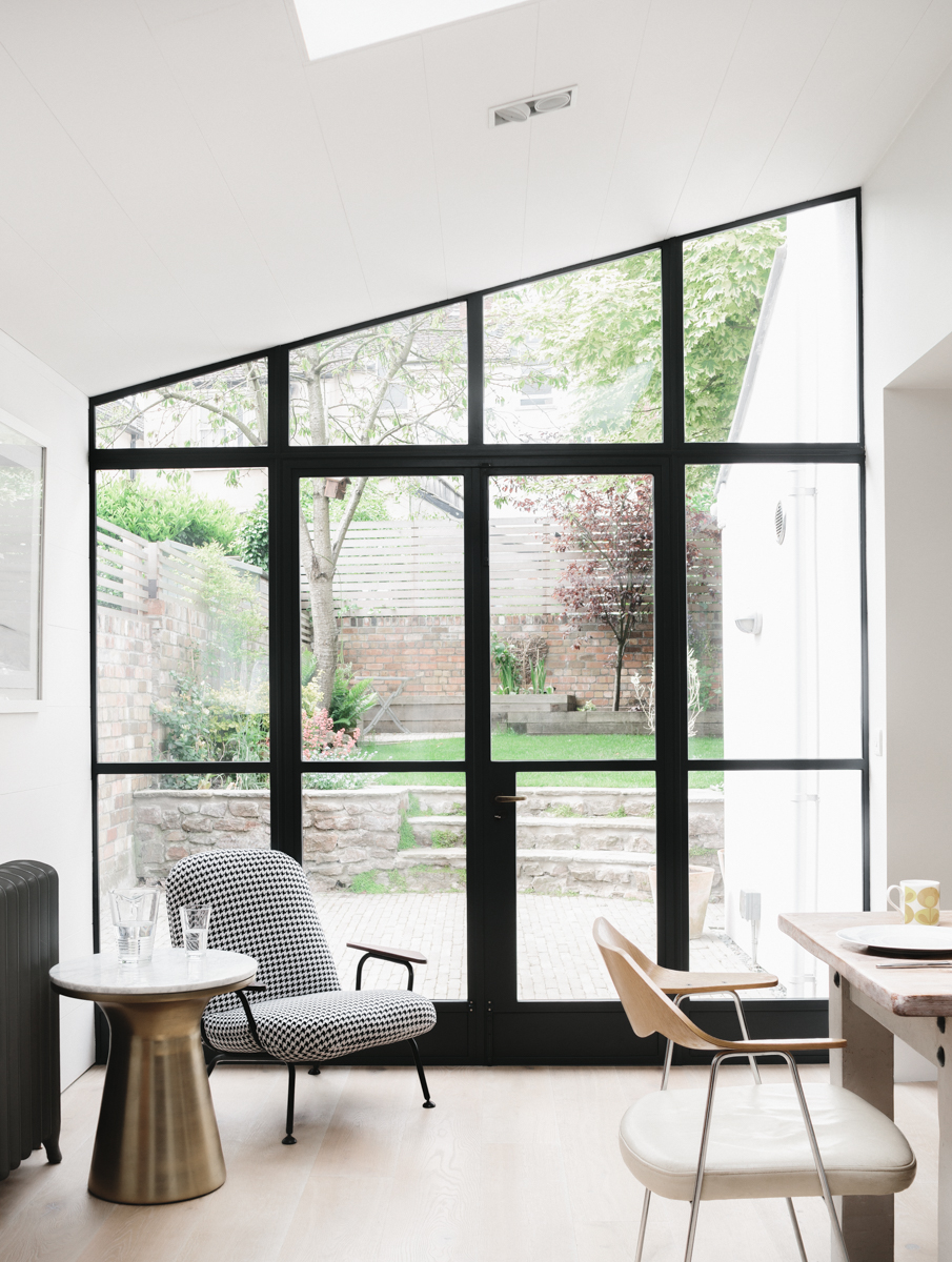 Crittall style doors in mono pitch extension