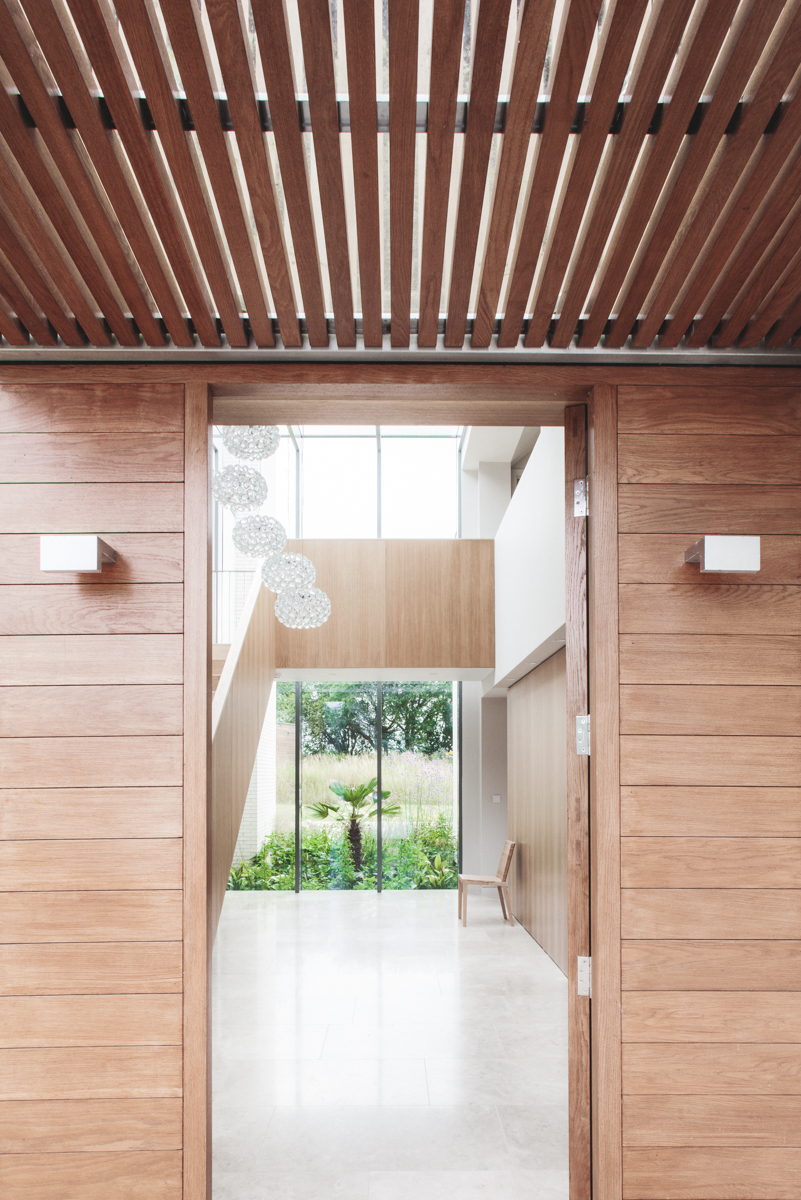 Timber lined porch entrance