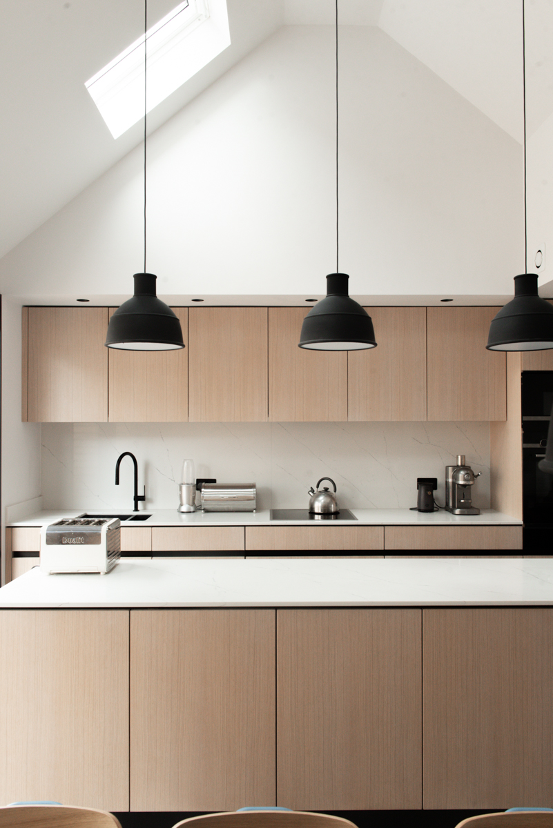 Custom kitchen in modern new build house