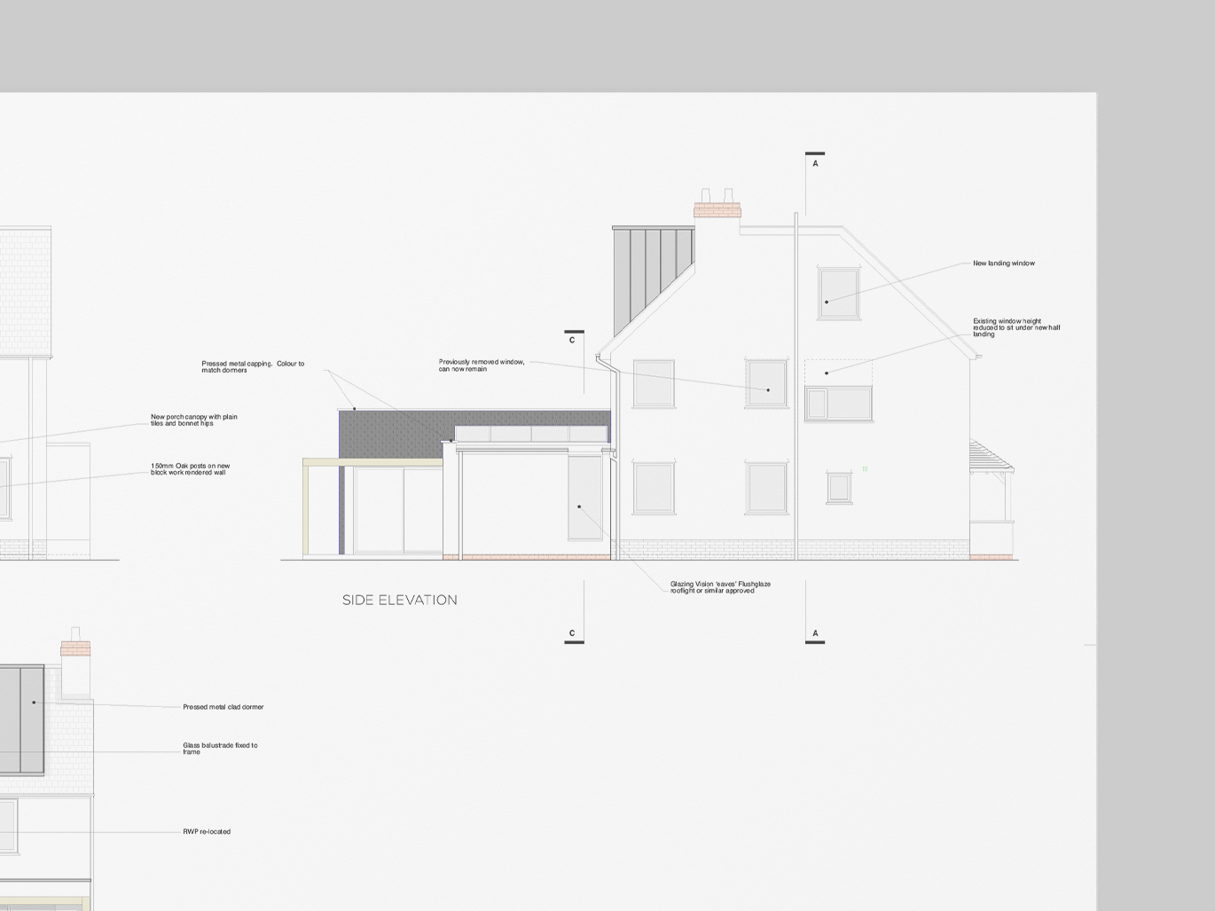 Building regulations elevation drawings