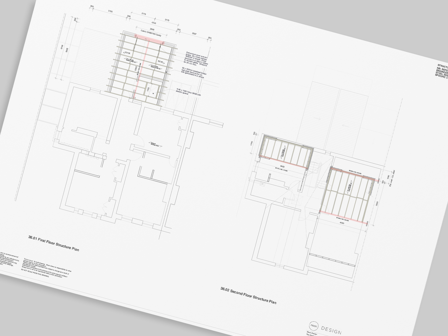 Construction structural floor plans