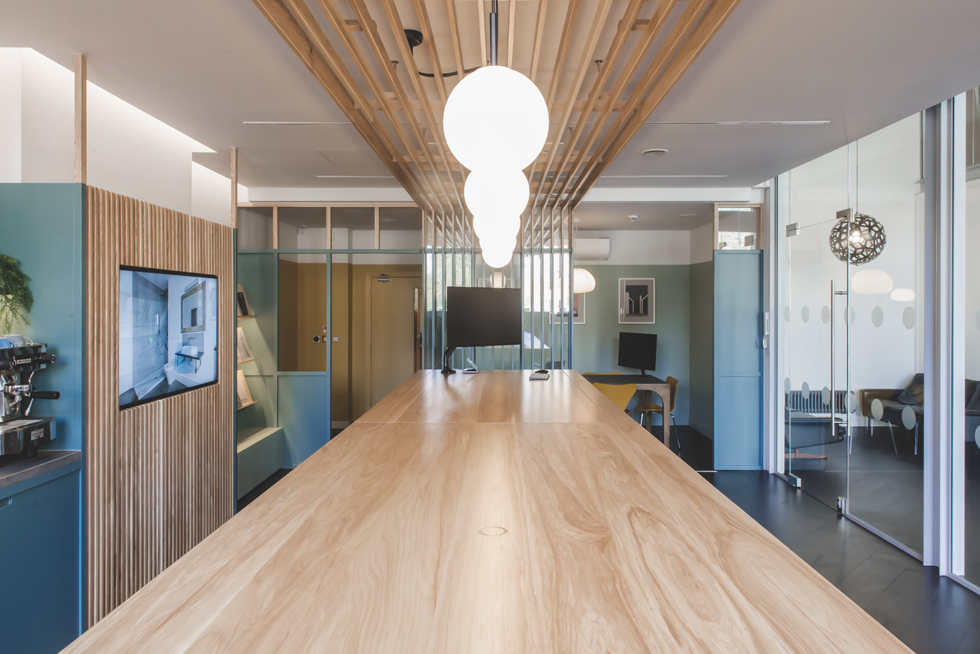 Timber meeting room table